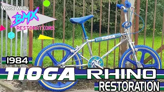 1984 TIOGA RHINO Old School  BMX Restoration #bmx #restoration #restore