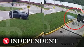 63-year-old woman flips car during driving test in Argentina