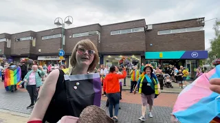 Street Preacher gets mocked at PRIDE Parade!! (Crewe PRIDE)