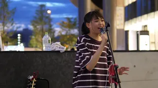 三阪咲「三日月 (絢香)」2018/08/14 MUSIC BUSKER IN UMEKITA うめきた広場