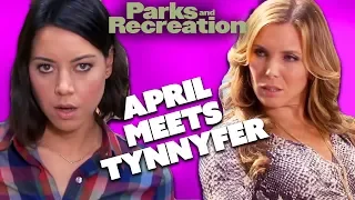 April Meets Tynnyfer | Parks and Recreation | Comedy Bites