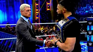 Roman Reigns meets Cody Rhodes one final time before WrestleMania this Friday