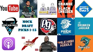 YouTubers 2021 NFL Mock Draft [PICKS 1 - 15]