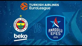 Fenerbahçe - Anadolu Efes Geniş Özet | EuroLeague, RS Round 26