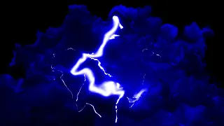 Blue Lightning Thunderstorm 4K Long Screensaver Wallpaper Background Video