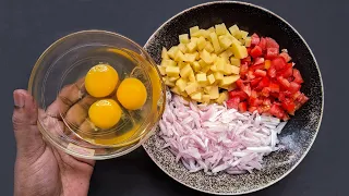 Just Add Eggs With Potato & Tomato Its So Delicious/ Simple Breakfast Recipe/ Cheap & tasty Snacks