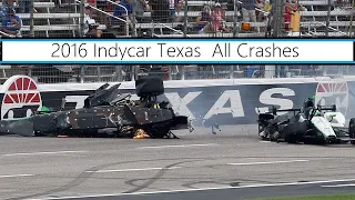 All Indycar Crashes from the 2016 Firestone 600