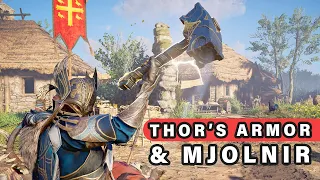 How to get THOR's Armor Set and his HAMMER Weapon Mjolnir ► Assassin's Creed Valhalla