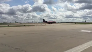 Antonov AN-12 taxi by Overhaul Base at Kansas City International Airport