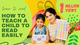 How to teach a child to READ FAST & EASILY step by step process | #Rishamam #OnlinePreschool