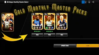 NBA Live Mobile Monthly Master Pack Opening | Gold Packs And The Special Master!!!