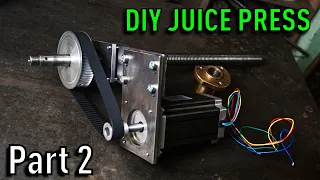 Making a DIY Electric Apple Juice Press - The Screw and Stepper Motor!