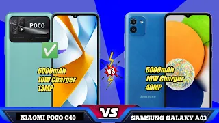 Xiaomi Poco C40 vs Samsung Galaxy A03
