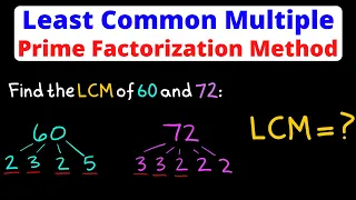 Find the Least Common Multiple (LCM) of Large Numbers | Prime Factorization Method | Eat Pi