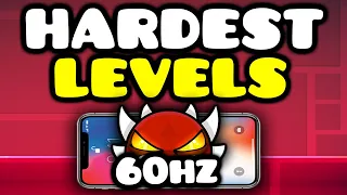 What are the HARDEST LEVELS EVER Beaten on MOBILE?! - Geometry Dash