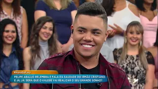 Felipe Araújo canta sucesso e fala da saudade do irmão Cristiano