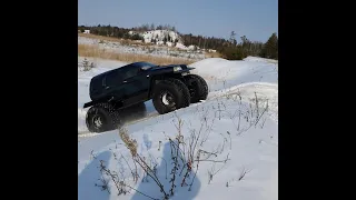 Самодельный вездеход на шинах низкого давления!