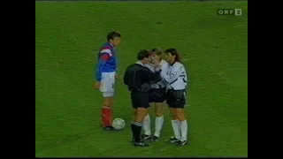 1994 FIFA World Cup (Qualifiers) - Austria vs France. Full Match (part 4 of 5).