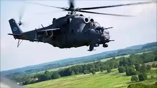 Russian Navy Mi-24 training