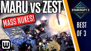 MARU vs ZEST - NUCLEAR Terran vs Protoss! Starcraft 2 Dreamhack Summer 2021