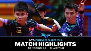 Zhou Qihao vs Lee Sang Su | MS Qual | WTT Contender Zagreb 2023