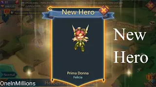 New Hero Unlocked - Prima Donna Felicia - Lord Mobile iOS Gameplay