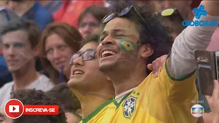 Full HD Brasil x França Hino Nacional Copa do Mundo Feminina 2019 Globo RJ 23/06/2019