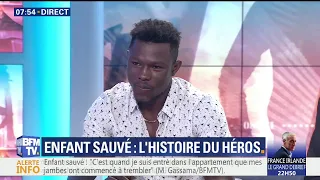 Enfant sauvé d'une chute: l’intégralité du témoignage de Mamoudou Gassama sur le plateau de BFMTV