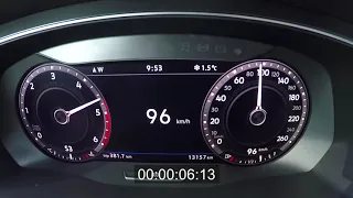 2019 Volkswagen Tiguan Allspace 2.0 TDI 240 HP Acceleration 0-100 km/h