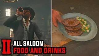 All Food and Drinks on Every Saloon (All Meals, Dishes & Beverages) - Red Dead Redemption 2