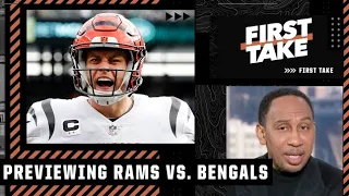 Stephen A. expects Joe Burrow to ‘put on a show’ vs. the Rams in the Super Bowl | First Take