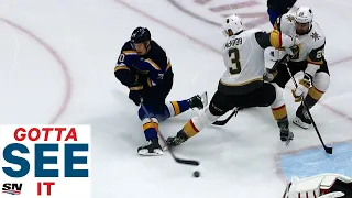 GOTTA SEE IT: Oskar Sundqvist Scores Spinning Goal While Falling To His Knees