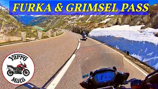 Motorcycle ride via the Furka & Grimsel Passes, Switzerland.