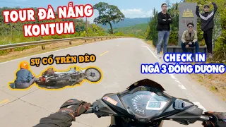 Tour Đà Nẵng KonTum - Gặp Sự Cố Trên Đèo Lò Xo - Checkin Cột Mốc Ngã 3 Đông Dương | Tích Travel #150