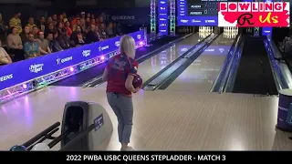 2022 PWBA USBC Queens Stepladder Match 3 - Laura Plaza VS Birgit Noreiks