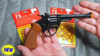 Пистолет с пистонами Распаковка Обзор и тест Toy Cap Gun Revolver Loud weapon Toy №2