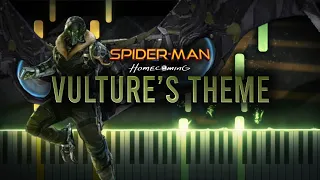 Vulture's Theme - Spider-Man: Homecoming (2017) OST | (Synthesia Piano Tutorial)+SHEETS & MIDI