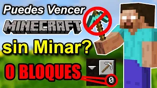 ¿Puedes Vencer Minecraft sin Minar ni Romper Bloques?