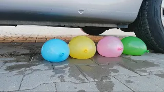 ZGNIATANIE SAMOCHODEM / CRUSHING CRUNCHY & SOFT THINGS BY CAR! CAR VS WATER BALOONS!