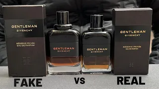 Fake vs Real Givenchy Gentleman Givenchy Réserve Privée EDP Perfume 100 ml