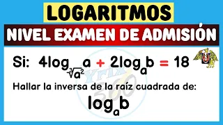 Logaritmos | Ejercicio 01 (Nivel Examen de Admisión) | Álgebra
