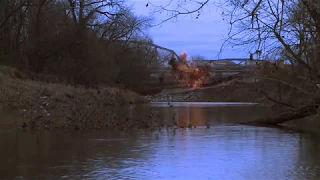 Removal of truss bridge on US 169 over Bird creek