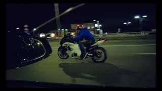 Suzuki Hayabusa gsxr 1400cc vs Tesla Plaid 1020hp хаябуса против теслы