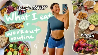 WHAT I EAT IN A WEEK + MY WORKOUT ROUTINE (healthy + vegan recipes!)