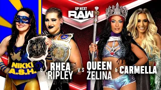 Rhea Ripley & Nikki A.S.H vs Queen Zelina & Carmella (Women's Tag Team - Full Match)