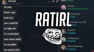 Drututt is tired of RATIRL inting him