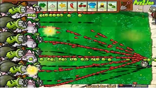 Plants vs Zombies Mod Gatling Pea Cattail vs All Zombies All Plants