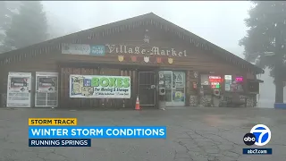 SoCal mountain residents stock up amid winter conditions