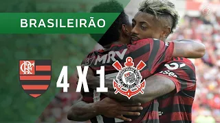 Flamengo 4x1 Corinthians Globo HD Brasileirão 2019