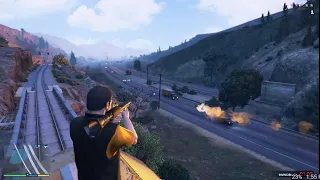 GTA 5 - THE UNSTOPPABLE TRAIN "Without" DRIVER [ Total Destruction | Poilce Chase | Insane]